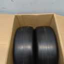 13x5.00-6 Flat-Free Solid Lawn Mower Tires 2-Pack | 500 lbs Capacity | 3/4" & 5/8" Bearing/Bushing | Fits Zero Turn Front, Riding Mowers & Tractors | Residential/Commercial Yellow Wheels