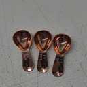 Patelai 3 Pieces Coffee Scoop Tablespoon Measuring Spoons Stainless Steel Coffee Scoops Short Handle Tablespoon for Tea Sugar Kitchen Gifts(15 ml,Rose Gold)