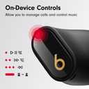 Beats Studio Buds + | True Wireless Noise Cancelling Earbuds, Enhanced Apple & Android Compatibility, Built-in Microphone, Sweat Resistant Bluetooth Headphones, Spatial Audio - Black/Gold