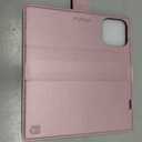 Wallet Case for iPhone 16 Pro, RFID Blocking Credit Card Holder, PU Leather Folio Flip Kickstand Protective Shockproof Cover for Apple 16 pro (Pink, for iPhone 16 Pro - 6.3'')