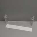 ZUNTO Acrylic Paper Towel Holder - Adhesive Paper Towel Roll Holder Under Cabinet, Clear Plastic Wall Mounted Paper Towel Rack for Kitchen, Frees up Counter Space