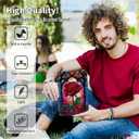 for 6" Kindle Paperwhite 10th Generation 2018 Release 360 Degree Rotating Case, PU Leather Stand Smart Flat Case with Auto Wake/Sleep for Kindle Paperwhite 2018 6 Inch PQ94WIF, Glass Rose