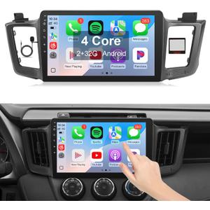 Leadfan Car Radio for Toyota RAV4 2013-2018 Stereo Compatible with JBL Audio Receiver Wireless CarPlay Android Auto, 9 Inch Touchscreen BT WiFi GPS Navigation Backup Camera MIC SWC Estereo 2+32G