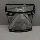 Meangood Shower Caddy, 10.4" x 4.5" x 22.04" Hanging Shower Caddy Organizer Over Shower Head Big Capacity for Shampoo, Conditioner with Hooks for Razor/Sponge, Matte Black