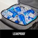 GORILLA GRIP Insulated Lunch Box Bag for Women Men,15L, Leakproof XL Reusable Soft Cooler Bags, Multiple Compartments, Mesh Pockets and Adjustable Strap, Food Tote Keeps Drinks Cold, 13x9, Light Gray