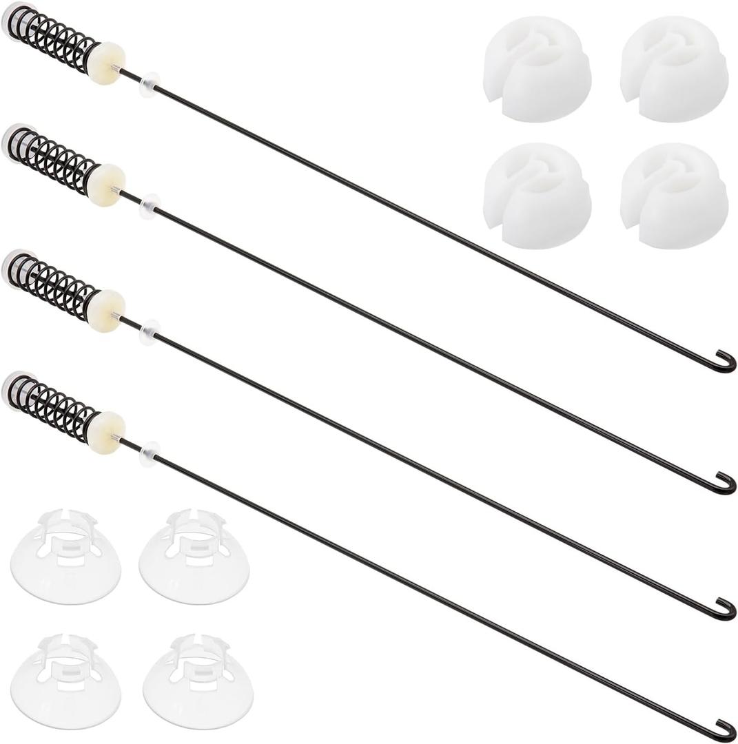 Washer Suspension Rods Compatible with Amana NTW4605EW0 NTW4516FW1 NTW4601BQ1 NTW4705EW0, Maytag MVWC200BW0 MVWC200BW1, Roper RTW4516FW1 RTW4516FW2 RTW4641BQ0 RTW4641BQ1