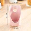 Ceramic Upright Spoon Rest, 6 Inch Heart-Shaped Pink Spoon Rest for Stove Top, Gomakren Standing Spoon Holder for Kitchen Counter - House Warming Decor Gifts, Pink Kitchen Accessories