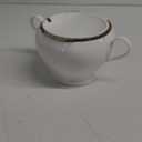 REANRO Porcelain Soup Tureen with Lid and Ladle Set, Double-Ear Covered Tureen Classic Serving Bowl for Soups, White