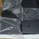 6 Pcs Post Base,4"x 6"Post Brackets(Acturl3.6 x5.6), Heavy Duty Black Metal Powder-Coated Thick Steel Post Anchor Outdoor for Support Deck Base Plate, Pergola Bracket Kit,Mialbox Post Mount