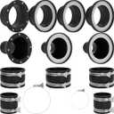 Magnetic Dust Collection Fittings Super Pack for 4" & 2.5" Shop Vac Hoses, Quickly Switch Hoses Between Woodworking Machines
