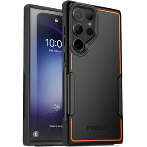 Poetic Neon Series Case Designed for Samsung Galaxy S23 Ultra 5G 6.8 inch, Dual Layer Heavy Duty Tough Rugged Lightweight Slim Shockproof Protective Case 2023 New Cover for Galaxy S23 Ultra 5G, Black