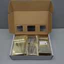 WDF300 Pieces Gold Plastic Silverware - Heavy Duty Disposable Cutlery Set Plastic Gold Silverware Set Includes 100 Forks, 100 Spoons, 100 Knives for Party Baby Shower Wedding Spring