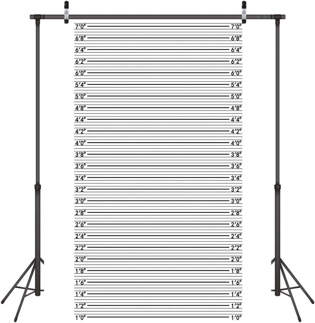 WOLADA Mugshot Backdrop Cop Lineup Background Murder Mystery Photo Back Drop Halloween Backdrops 5x7FT 11087