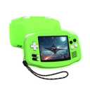 for Anbernic RG34XX Silicone Case, Soft Protective Cover for RG34XX Retro Handheld Game Console, Anti-Scratch Washable for RG 34XX Accessories with Lanyard (Bright Greenn)