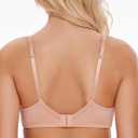 Wingslove Women's Sexy Lace Bra Non Padded Underwire Unlined Bra Full Coverage Plus Size Lace Bralette (Pink)