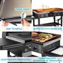 Wind Guards For Blackstone 36 Inch Griddle,Magnetic Stainless Steel Wind Guard For Blackstone 36" Griddle,Compatible with Blackstone 36 Inch Griddle Hood,Rear Grease Cup and Side Shelf