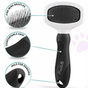 oodle Pet Slicker Brush - For Dogs, Cats, and Rabbits - Removes Matted Fur, Knots, and Loose Hair - Suitable for Grooming Doodles and Goldendoodles with Short or Long Hair