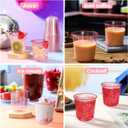 Ziliny 50 Pcs Disposable Stemless Glasses 12oz Crystal Plastic Wine Glasses Clear Classic Pet Cup for Meeting Weddings Birthdays Cocktail Christmas Party Supplies (Pink)