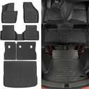 Naibeve Floor Mats for 2009-2017 Volkswagen Tiguan - All Weather Custom Fit for Volkswagen Tiguan Floor Mats Cargo Mat Backrest Mats Waterproof Interior Accessories