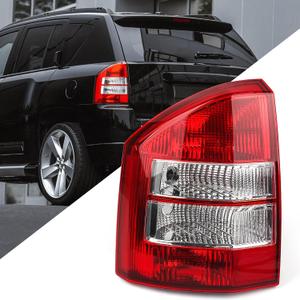 Huray Left Outer Tail Light Fit for Jeep Compass 2007-2010 LH Taillight Tail lamp Brake Lamp Assembly Replacement Accessory Replacement for CH2800169 5303879AC (Driver Side)
