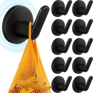 Kanayu 4 Pcs Magnetic Hooks Heavy Duty Magnetic Hooks for Hanging, Magnet Tool Holder Garage Storage Tool Organizer Hanger for Refrigerator Kitchen Doors