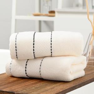 Absnuopt White Hand Towel Set of 2 Ultra Absorbent 100% Cotton Towels Super Soft Lightweight Decorative Bath Hand Towels for Bathroom Kitchen 13 x 29 Inch