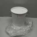 Ice Bucket with Lid, 4 Qt Ice Buckets for Parties, Ice Bucket with Scoop, Lid, Handle and Inner Bucket, Ice Bucket for Cocktail Bar, Drink Buckets for Parties, Kitchen, BBQ, Picnic and Camping (White)