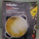 Mueller RapidTherm Portable Induction Cooktop, 1800W Hot Plate Electric Stove Top Burner. 8 Temp Levels, Auto-Off & Pot Detection, LED Display, Child Lock, 4 Programs, Burners for Cooking