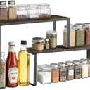 Kitchen Countertop Organizer, 2 Tier Corner Shelf, Spice Rack