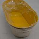 2 PCS 15.3 x 9 x 6 inches Yellow Metal Galvanized Tub with Handles, 3 Gallon Galvanized Beverage Tubs for Parties, Large Metal Drink Ice Buckets for Beer, Cocktails & Outdoor Events