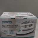 BEAUTURAL Mini Travel Steam Iron for Clothes with Dual Voltage, Temperature Control, Non-Stick Soleplate and Cord Storage, Ideal for Sewing, Quilting and Handcraft (White)