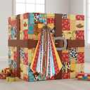 2 x Cow Print Ribbon Bow Set, 27.5" Western Themed Wreath Decoration with 9 Assorted Ribbons, Yellow Plaid Cowboy Door Hanger Sash for Birthday Party Kids Room & Gift Wrapping