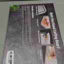 Stainless Steel Cutting Board for Kitchen, Non Toxic Large Chopping Board Double Sided Non-slip Scratch-resistant Mesh Design with Juice Groove Food-Grade Wheat Straw PP 1510 In Easy to Clean