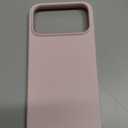 ORNARTO Compatible with iPhone 17 Pro Max Case 6.9", Slim Liquid Silicone 3 Layers Soft Gel Rubber Shockproof Protective Cover with Anti-Scratch Microfiber Lining-Chalk Pink