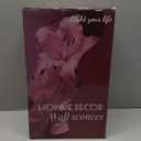 Vintage Battery Operated Wall Sconce with Purple Flower Lampshade Set of 2,Rechargeable Wall Sconce Lights with Remote Control RGB Dimmable Wireless Wall Lamp for Home Decor, Housewarming Gifts