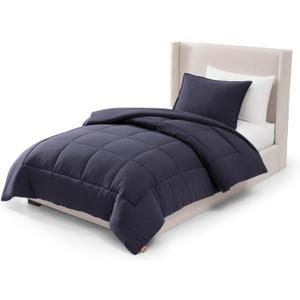 UGG Leonora Twin Comforter Set, Soft & Lightweight, 2-Piece, Navy Blue, Twin/XL