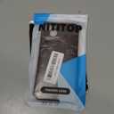 NITITOP Compatible with iPhone 15 Case with Wrist Strap Cute Stylish Leopard Aesthetic Tortoise Amber Design for Women Girls Men Soft TPU Shockproof Protective Cover - Brown Leopard