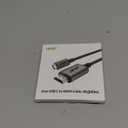 Acer USB C to HDMI Cable for Home Office 3.3FT (4K@60Hz), High-Speed Type C to HDMI 2.0 Braided Cord, Thunderbolt 4/3 Compatible with MacBook, iPhone 16/15 Pro/Max, iMac, iPad Pro, Galaxy S24, Surface