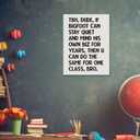 EVXID Funny High Middle School Classroom Wall Decor Canvas Art Print Framed 12 x 15 inch (Class21)