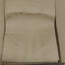 100 Pack 5.8x3.2x8.25 Inch Brown Kraft Paper Gift Bags with Handles - Bulk Small Plain Natural Bags for Birthday Party Favors, Grocery, Retail Shopping, Wedding, Craft, Goody, Takeouts, and Business