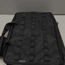 CAMPINGMOON Storage Bag Double-layer for Camping Stove IGT Tabletop Flat Burner Carry Case Black BK-46