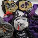 6 FT Halloween Inflatables Decoration, Blow Up Yard Decorations, Day of The Dead Spooky Sugar Skull Couple Guitar and Skeleton Dog, Dia De Los Muertos Décor with Built-in LED for Outdoor Garden, Lawn