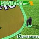 ODGG 6x5Ft Chipping Mat, Battle Royale Golf Set with Hitting Mat, 20 Grip Balls, Backyard Golf Games for Adults Family Outdoor Indoor