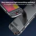 [Improved Easy-Dock Version] Clear Dockable Protective Case Compatible with Nintendo Switch 2 2025, Transparent Hard Shell, Slim Cover Protector for Joycon & Grip, Split Design, Anti-Scratch