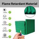 24 Pack Sound Proof Foam Panels | 1"12"12" Quick-Recovery Soundproof Wall Panels | High Density Sound Dampening Panels for Home Studio | With Adhesive Stickers 120PCS (Green)