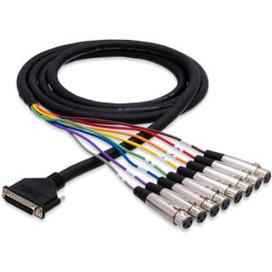 Hosa DTF-803 XLR3F to DB25 Balanced Snake, 9.8 Feet