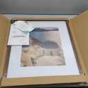 Axeman 16x20 Picture Frame with Mat for 11x14, Solid Oak Wood Poster Frame with Tempered Glass for Home Decor, Wooden 16x20inch Photo Frame for Art Photo and Prints, Wall Hook Included, Walnut (16x20-1P Real Glass)