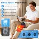 Red Light Therapy & Vibration Massage Knee Brace: Wireless Rechargeable, with 660nm&850nm Light & Heating Function Relief for Knee, Joint, Elbow & Shoulder Pain, Promotes Faster Recovery