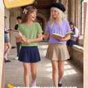 YooAurvox 3 Pack Girls Crop Tops, 3-Color, 9-10 Years