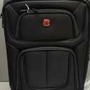 SWISSGEAR Sion Softside Expandable Spinner Luggage Durable Lightweight Travel Suitcase, Black, Carry-On 21-Inch